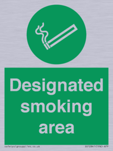 Designated smoking area